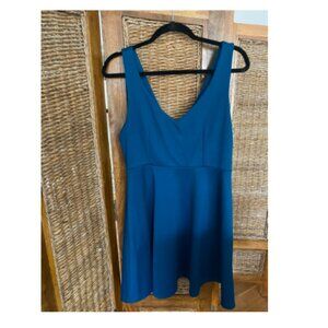 Teal Black Swan Dress